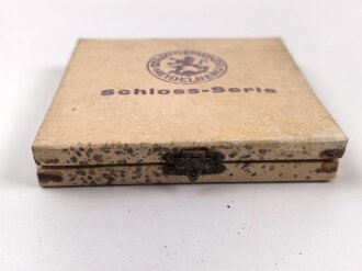 "Heidelberg Schloss" Drei Porzellanmedaillen in beschädigtem Etui " Deutschlands älteste Universitäts Stadt 1923"