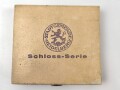 "Heidelberg Schloss" Drei Porzellanmedaillen in beschädigtem Etui " Deutschlands älteste Universitäts Stadt 1923"