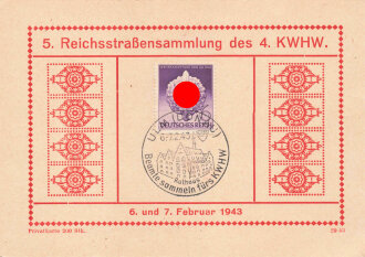 5.Reichsstrassensammlung des 4.KWHW am 6.und 7.Februar...