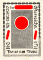 WHW 1937  der NSDAP Österreichs, Spenenbeleg 9,5 x 13cm