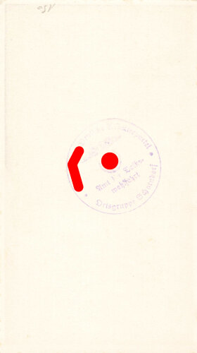 Winterhilfswerk, Türplakette Januar 1936, 75 x 135mm