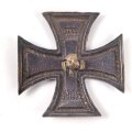 Eisernes Kreuz 1. Klasse  1914 als Auflage für ein Fotoalbum ? 36mm Höhe