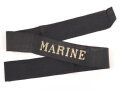 Mützenband " MARINE " für eine Kindermütze. Gesamtlänge 56cm