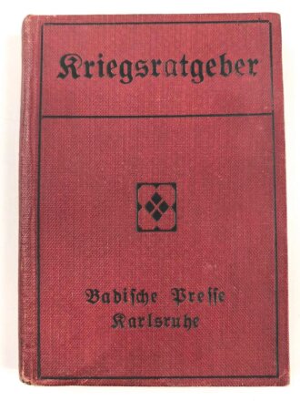 "Kriegsratgeber" Badische Presse Karlsruhe,...