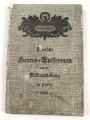 "Deutsche Heeres-Uniformen auf der Weltausstellung in Paris 1900" Ergänzungsblätter zum Amtlichen Ausstellungs Katalog, 115 Seiten, DIN A5, gebraucht