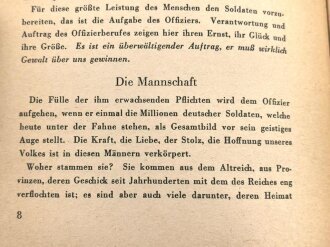 "Die Verantwortung des Deutschen Offiziers" Tornisterschrift, datiert 1941 Heft 45, 31 Seiten