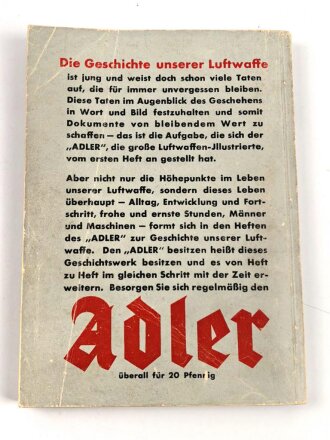 "Schwert am Himmel - Fünf Jahre deutsche Luftwaffe" datiert 1940, 256 Seiten