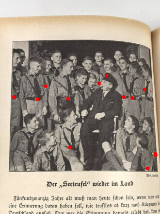 "Deutsches Jahrbuch für die deutsche Jugend und das deutsche Volk" 366 Seiten mit Widmung von 1936, Umschlag defekt