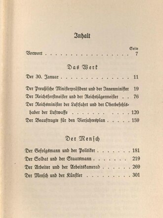 "Hermann Göring - Werk und Mensch", München, 1937, 345 Seiten, gebraucht, Umschlag von der Sonne ausgeblichen