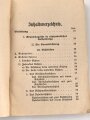 H.Dv. 200 "Ausbildungsvorschrift für die Artillerie Heft 6 Schießvorschrift" datiert 1937, DIN A6, 210 Seiten, gebraucht