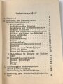 H.Dv. 472 "Ausbildungsvorschrift für Kraftfahrtruppen Heft 1 Die Ausbildung am Kraftfahrzeug" datiert 1933, DIN A6, 210 Seiten, gebraucht