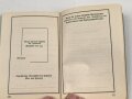 H.Dv. 472 "Ausbildungsvorschrift für Kraftfahrtruppen Heft 1 Die Ausbildung am Kraftfahrzeug" datiert 1933, DIN A6, 210 Seiten, gebraucht