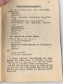 H.Dv. 200/3 "Ausbildungsvorschrift für die Artillerie Heft 3 Ausbildung in der Feuertätigkeit der Batterie" datiert 1933, DIN A6, 23 Seiten, gebraucht