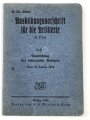 H.Dv. 200/4 "Ausbildungsvorschrift für die Artillerie Heft 4 Ausbildung der bespannten Batterie" datiert 1934, DIN A6, 23 Seiten, gebraucht