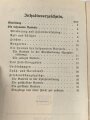 H.Dv. 200/4 "Ausbildungsvorschrift für die Artillerie Heft 4 Ausbildung der bespannten Batterie" datiert 1934, DIN A6, 23 Seiten, gebraucht