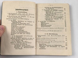 H.Dv. 130/3a "Ausbildungsvorschrift für die Infanterie Heft 3a Die Maschinengewehrkompanie" datiert 1936, DIN A6, 208 Seiten, gebraucht