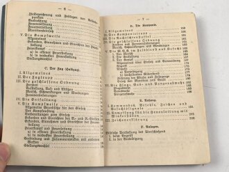 H.Dv. 130/3a "Ausbildungsvorschrift für die Infanterie Heft 3a Die Maschinengewehrkompanie" datiert 1936, DIN A6, 208 Seiten, gebraucht