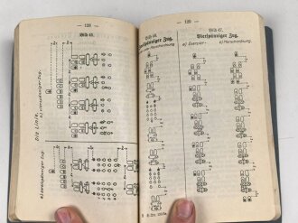 H.Dv. 130/3a "Ausbildungsvorschrift für die Infanterie Heft 3a Die Maschinengewehrkompanie" datiert 1936, DIN A6, 208 Seiten, gebraucht