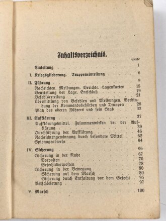 H.Dv. 300/1 "Truppenführung 1. Teil" datiert 1943, DIN A6, 319 Seiten, gebraucht