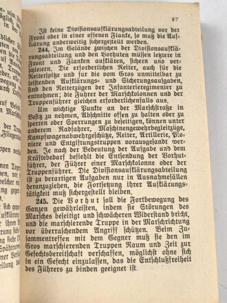 H.Dv. 300/1 "Truppenführung 1. Teil" datiert 1943, DIN A6, 319 Seiten, gebraucht