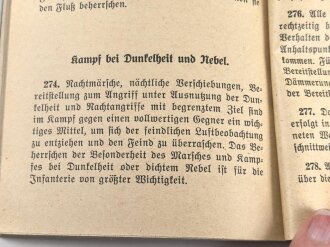 H.Dv. 130/9 "Ausbildungsvorschrift für die Infanterie Heft 9 Führung und Kampf der Infanterie" datiert 1940, DIN A6, 160 Seiten, gebraucht