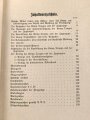 "Die Ausbildung des Inf.- Kompanietrupps Aufgaben und Einsatz" datiert 1938, DIN A6, 133 Seiten, gebraucht