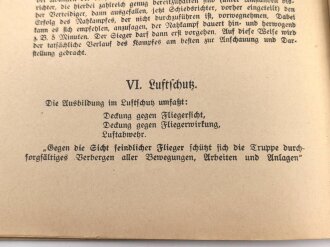 "Die Gefechtsausbildung der Infanterie-Kompanie auf Grund der U.V.J." datiert 1924, DIN A5, 52 Seiten, gebraucht