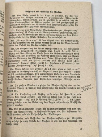 H.Dv. 131 "Standortdienst-Vorschrift" datiert 1941, DIN A4, 104 Seiten, gebraucht