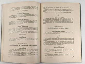 H.Dv. 3/1 "I. Militärstrafgesetzbuch - II. Kriegssonderstrafrechtsverordnung" datiert 1940, DIN A5, 32 Seiten, gebraucht