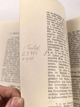 "Mobilmachungsbüchlein für die Ortsvorsteher" datiert 1905, 47 Seiten, DIN A5, gebraucht