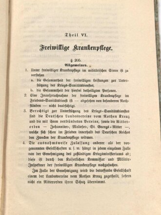 Zu D.V.E. No. 21."Freiwillige Krankenpflege" datiert 1903, DIN A5, gebraucht, Einband verschmutzt