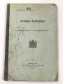 Zu D.V.E. No. 21."Freiwillige Krankenpflege" datiert 1903, DIN A5, gebraucht, Einband verschmutzt