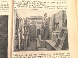 "Der Feldgraue - Leitfaden für den Dienstunterricht des Infanteristen" datiert 1917, 236 Seiten, DIN A5,  gebraucht