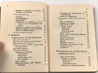 "Sprengvorschrift" datiert 1911, 215 Seiten, DIN A6, gebraucht