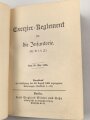 D.V.E. Nr. 130 "Exerzier-Reglement für die Infanterie" datiert 1909, 230 Seiten, DIN A6, gebraucht mit Deckblätter