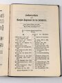 D.V.E. Nr. 130 "Exerzier-Reglement für die Infanterie" datiert 1909, 230 Seiten, DIN A6, gebraucht mit Deckblätter