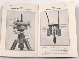 D.V.E. Nr. 414a "Anhang zum Exerzier-Reglement für die Feldartillerie" datiert 1913, 251 Seiten, DIN A6, gebraucht