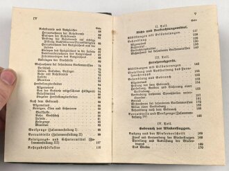 D.V.E. Nr. 414a "Anhang zum Exerzier-Reglement für die Feldartillerie" datiert 1913, 251 Seiten, DIN A6, gebraucht