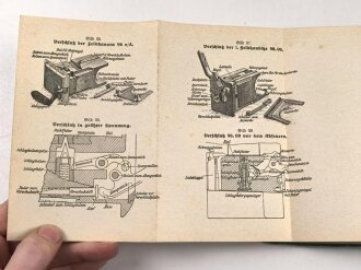 D.V.E. Nr. 414a "Anhang zum Exerzier-Reglement für die Feldartillerie" datiert 1913, 251 Seiten, DIN A6, gebraucht