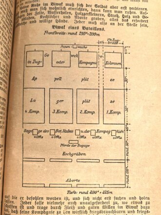 Der gute Kamerad - Ein Lern und Lesebuch für den Dienstunterricht des deutschen Infanteristen, datiert 1916, 254 Seiten, DIN A5, stark gebraucht