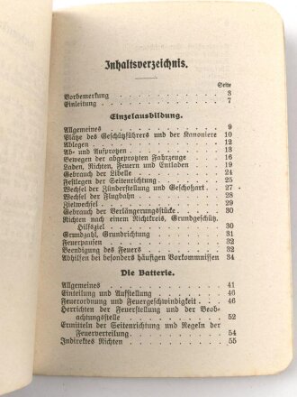 "Ausbildungsvorschrift für die Feldartillerie...