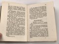 D.V.E. Nr. 416 "Schießvorschrift für die Feldartillerie" datiert 1914, 171 Seiten, DIN A6, stark gebraucht einige Seiten lose