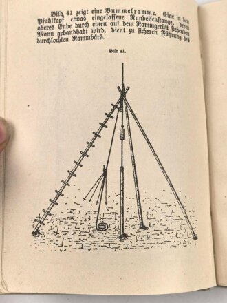 "Behelfsbrücken-Vorschrift" datiert 1907, 140 Seiten, DIN A6, stark gebraucht