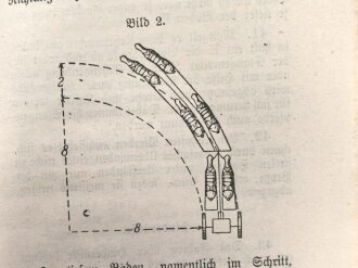 "Ausbildungsvorschrift für die Feldartillerie Heft 4: Ausbildung am bespannten Geschütz" datiert 1917, 47 Seiten, DIN A6, gebraucht