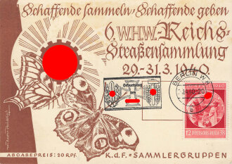 Winterhilfswerk 1940, Ganzsache " Schaffende sammeln, Schaffende geben"