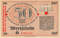 Winterhilfswerk des Deutschen Volkes 1940 1941, Wertschein 50 Reichspfennig