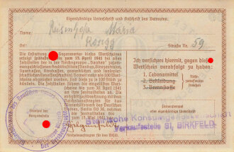 Winterhilfswerk des Deutschen Volkes 1940 1941, Wertschein 50 Reichspfennig