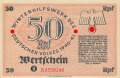 Winterhilfswerk des Deutschen Volkes 1940 1941, Wertschein 50 Reichspfennig