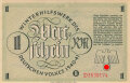 Winterhilfswerk des Deutschen Volkes 1940 1941, Wertschein 1 Reichsmark