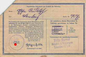 Winterhilfswerk des Deutschen Volkes 1941 1942,...